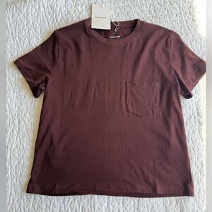 Everlane Chocolate Crew Neck Tee